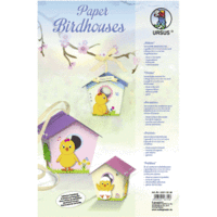 Paper Birdhouses 'Küken' Set für 2 große und 8 kleine Vogelhäuschen