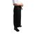 Whites Chefs Clothing Unisex Bistro Professional Apron in Black Size L