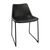 Bolero Side Chairs in Black - Powder Coated Steel with Frame - Vintage Style