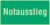 Fluchtweg-Schild - Notausstieg, Grün, 15 x 30 cm, Folie, Selbstklebend, Weiß