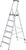 Alu-Stehleiter ML 6 Stufen Gesamthöhe 2,01 m Arbeitshöhe bis 3,40 m