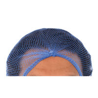 METAL DETECTABLE HAIRNET BLUE PK100