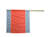 Warnflagge weiß/orange/weiß 75 x 75 cm