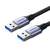 UGREEN USB-A apa-apa kábel 1m fekete-szürke (80790)