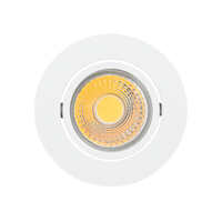 LED Downlight A 5068 T FLAT, rund, 38°, 8W, 3000K, IP40, dimmbar, weiß matt