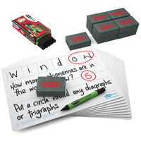 Show-me LPB610A Show-me A4 6-Frame Phoneme Mini Whiteboards, Small Pack, 10 Sets