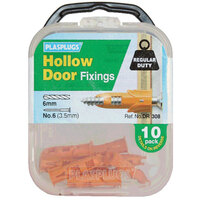 Plasplugs DR308 DR 308 Hollow Door Fixings (10)