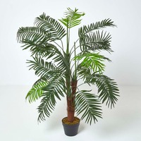 Green Mini Palm Tree Plant, with Pot, 1200 mm