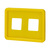 Présentoir de prix "Klick" / Cassette d'étiquettes de prix / Cadre pour l'affichage des prix | jaune sim. RAL 1018 A7