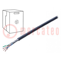 Wire; SF/UTP; 4x2x26AWG; industrial Ethernet; 5e; stranded; Cu