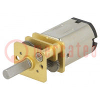 Motor: DC; with gearbox; HPCB 6V; 6VDC; 1.5A; Shaft: D spring; 298: 1