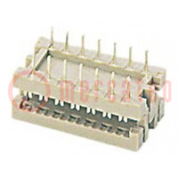 IDC overgang; PIN: 14; IDC,THT; op strips; 1,27mm; Contactr: 2,54mm