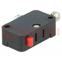 Microswitch SNAP ACTION; 15A/125VAC; without lever; SPDT; Pos: 2