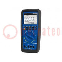 Multimètre numérique; Bluetooth; LCD; 4x/s; True RMS; 10÷1MHz