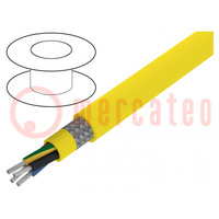 Vezeték; ÖLFLEX® 540 CP; 4G6mm2; PUR; sárga; 450V,750V