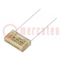 Capacitor: paper; X2; 100nF; 125VAC; 15.2mm; ±20%; THT; PMR205