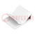 Self-adhesive cable holder; PVC; light grey; Cable P-clips