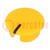 Cap; ABS; yellow; push-in; Pointer: black; round; A2510,A2609