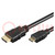 Kabel; HDMI 1.4; HDMI Stecker,mini HDMI Stecker; PVC; L: 1m