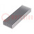 Heatsink: extruded; grilled; natural; L: 100mm; W: 33mm; H: 14mm; raw