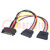 Cable: SATA; SATA plug,SATA L-Type plug x2; 0.2m; SATA III