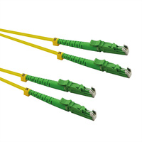 ROLINE Câble FO duplex 9/125µm, LSH/LSH, APC, LSOH, jaune, 0,5 m