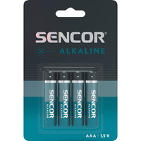 Bateria alkaliczna, AAA (LR03), AAA, 1.5V, Sencor, blistr, 4-pack