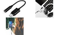 LogiLink USB-C - Audio-Adapter mit EQ, 140 mm Kabel, schwarz (11117101)