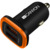 CANYON C-02 Universal 2xUSB car adapter, Input 12V-24V, Output 5V-2.1A, with Smart IC, black rubber coating with orange electroplated ring(without LED backlighting), 51.8*31.2*2...
