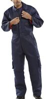 Beeswift Quilted Boilersuit Navy Blue 54