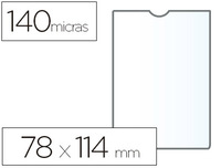 FUNDA PORTA DOCUMENTO PVC 78X114 MM (140 MICRAS) TRANSPARENTE DE ESSELTE -1 UNIDAD