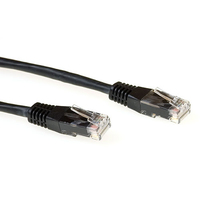 ACT 0.50m Cat6a UTP Netzwerkkabel Schwarz 0,50 m U/UTP (UTP)