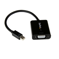 StarTech.com Mini DisplayPort to VGA Adapter - Active Mini DP to VGA Converter - 1080p Video - mDP or Thunderbolt 1/2 Mac/PC to VGA Monitor/Projector/Display - mDP 1.2 to VGA Do...
