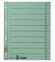 Leitz 16580030 Tab-Register Numerischer Registerindex Karton Blau