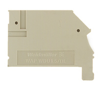 Weidmüller WAP WDU1.5/BLZ/ZA Afsluitplaat 50 stuk(s)
