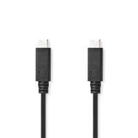Nedis CCGL64750BK10 câble USB 1 m USB 3.2 Gen 2 (3.1 Gen 2) USB C Noir