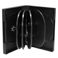 MediaRange BOX35-10 funda para discos ópticos Funda de DVD 10 discos Negro