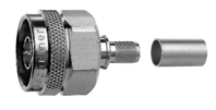 Telegärtner N Straight Plug Crimp G30 (1.5/3.8); H 155 Pope crimp/crimp coaxial connector