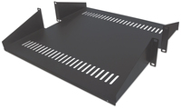 Intellinet 19" Double-Sided Cantilever Shelf, 2U, Double-Sided Shelf for 19" Rack, Max 25kg, Black, Three Year Warranty