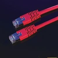 ROLINE S/FTP Patch cable, Cat.6, PIMF, 5.0m, red, AWG26 cavo di rete Rosso 5 m