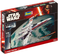 Revell Modellbausatz Star Wars X-Wing Fighter im Maßstab 1:112, Level 3, originalgetreue Nachbildung mit vielen Details, einfaches Kleben und Bemalen, 03601 scale model part/acc...