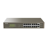 Tenda TEG1116P-16-150W-EU netwerk-switch Unmanaged Gigabit Ethernet (10/100/1000) Power over Ethernet (PoE) Brons