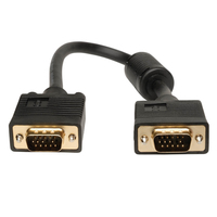 Tripp Lite P502-001 kabel VGA 0,3 m VGA (D-Sub) Czarny
