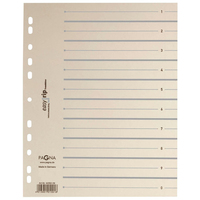 Pagna 44063-06 Tab-Register Numerischer Registerindex Karton Beige, Grau