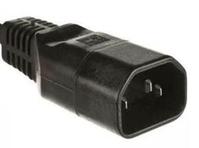 Microconnect C14PLUG adapter wtyczek zasilających C14 Czarny