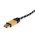 ROLINE 11.02.9060 USB-kabel 0,8 m USB 2.0 USB A USB C Zwart, Goud
