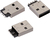 Würth Elektronik WR-COM Drahtverbinder USB 2.0 Plug Type A Horizontal Schwarz, Nickel