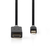 Nedis CCBP37604AT20 cambiador de género para cable Mini DisplayPort HDMI Antracita