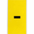 Brady 3470-DSH self-adhesive label Rectangle Removable Black, Yellow 1 pc(s)