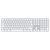 Apple Magic Tastatur USB + Bluetooth Deutsch Aluminium, Weiß